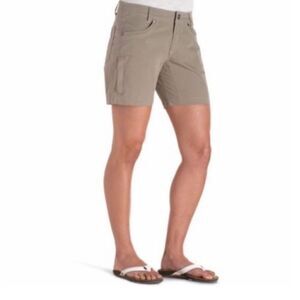 Kuhl Vintage Patina Dye Hiking Shorts Tan Brown